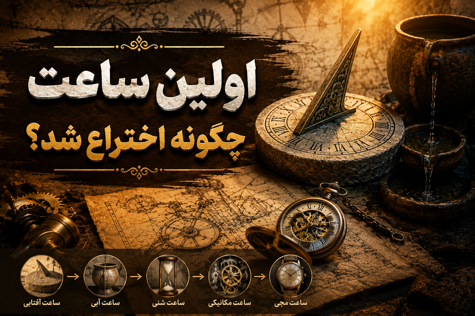 اولین ساعت چگونه اختراع شد؟ داستان پیدایش ابزار اندازه‌گیری زمان